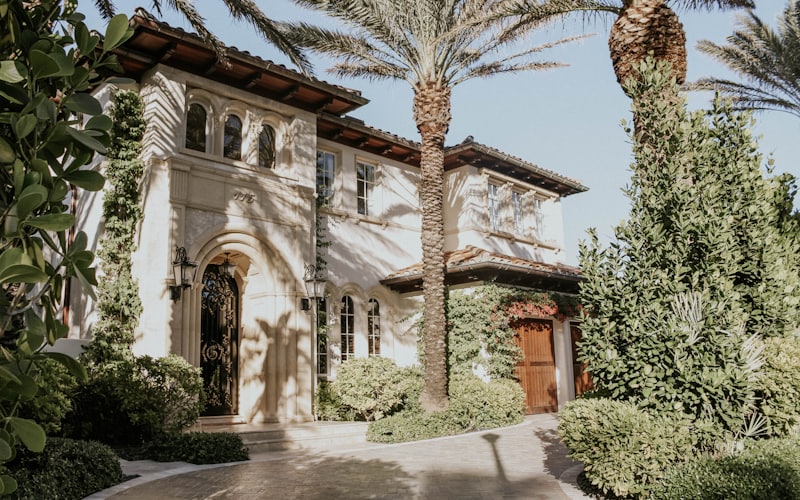 A paver driveway at a Florida home